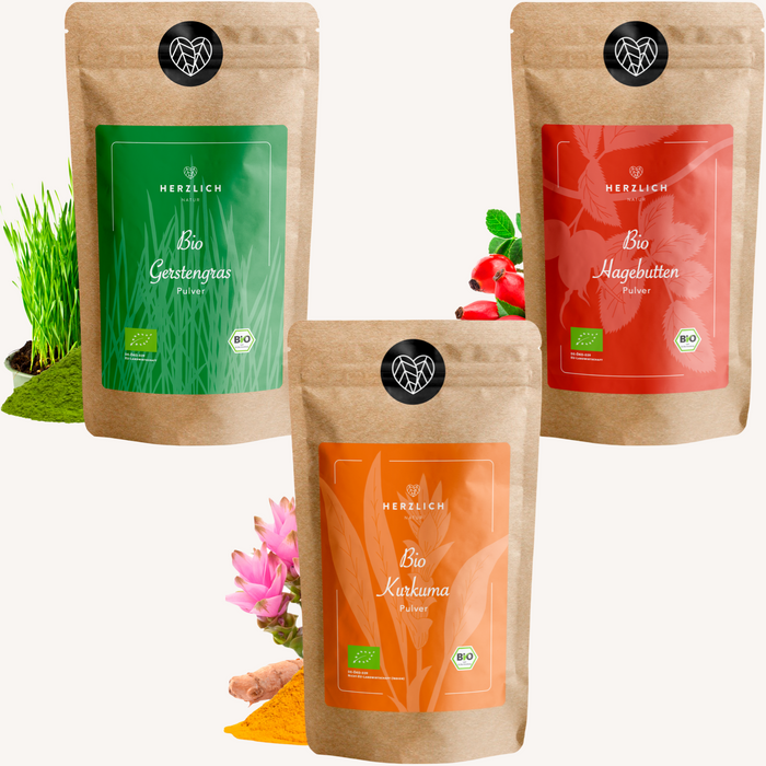 Goldene Milch Set