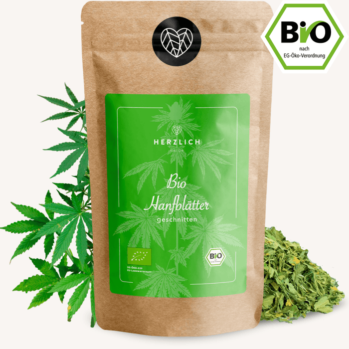 Bio Hanf Tee - Hanfblätter Tee von Herzlich Natur, ein hochwertiger, natürlicher und gesunder Tee