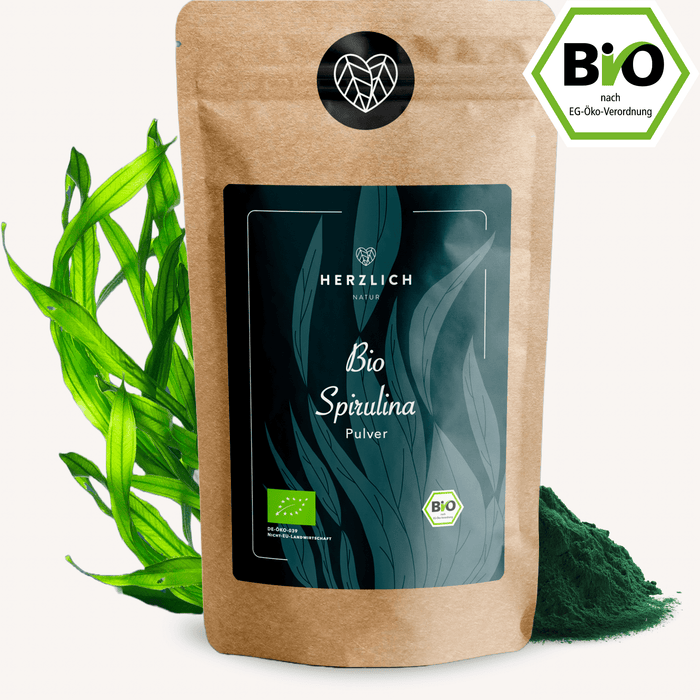 Bio Spirulinapulver - Superfood von Herzlich Natur – hochwertig, natürlich und gesund