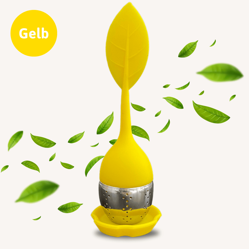 Tee Ei aus Silikon mit Edelstahl Sieb