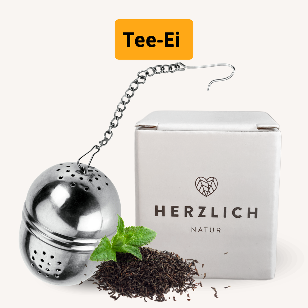 eibe tee Teesieb aus Edelstahl - Teesieb mit Deckel und Griff