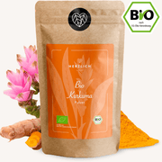 Bio Kurkumapulver - Superfood Pulver von Herzlich Natur, ein hochwertiges und natürliches Superfood für die Gesundheit