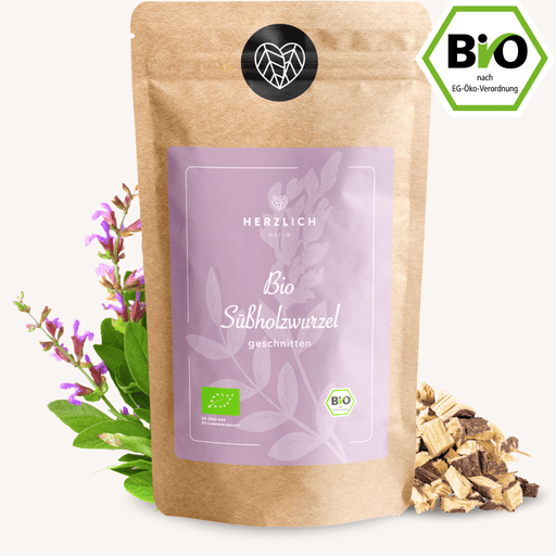 Bio Süßholzwurzeln Tee - Süßholzwurzel Tee von Herzlich Natur, ein hochwertiger, natürlicher und gesunder Tee