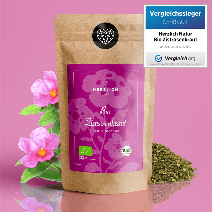 Bio Zistrosen Tee - Zistrosentee von Herzlich Natur, ein hochwertiger, natürlicher und gesunder Tee